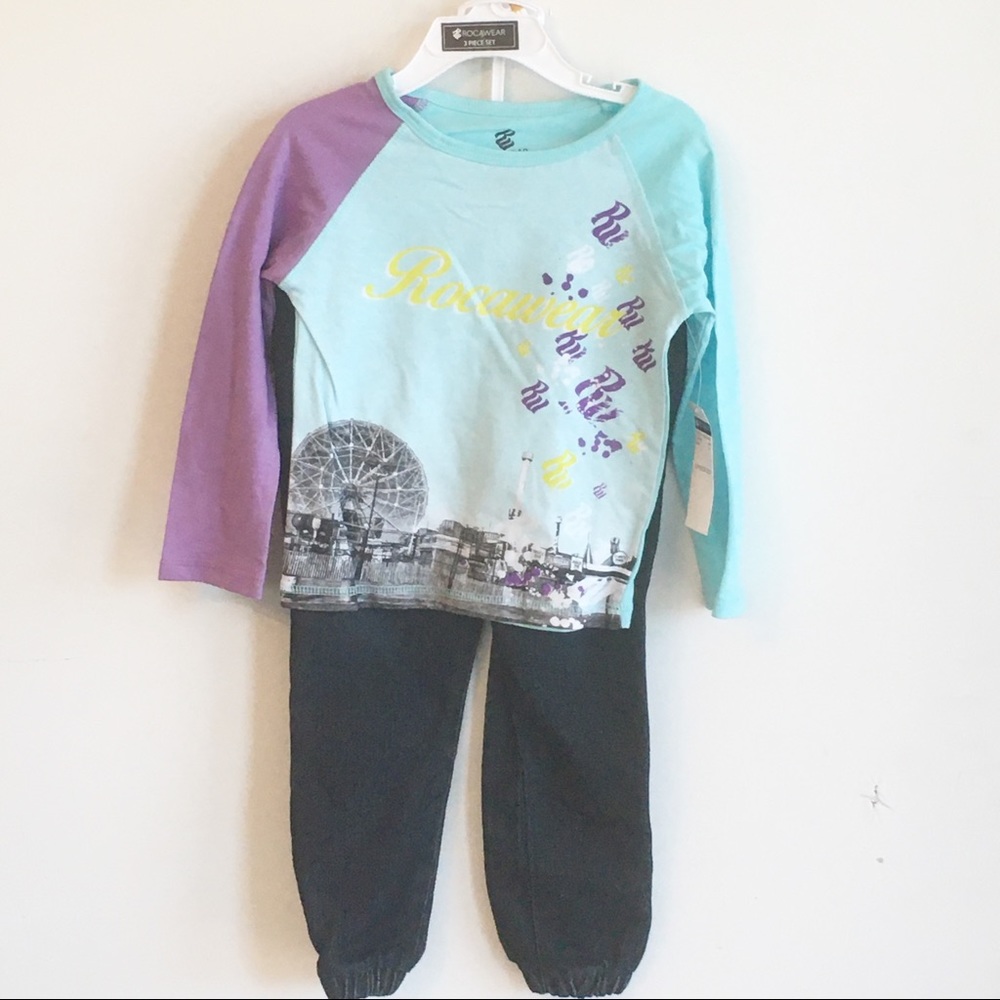 Rocawear 3Piece Set Vest Pants & Top - Picture 5 of 10